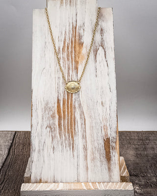 Aurelia Crest 18K Gold Plated Concho Necklace