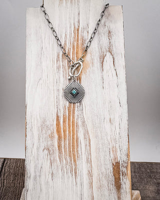 Northline Burst White Gold Necklace