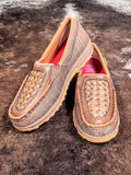 Leila - Twisted X - Slip On - Driving Moc - Woven Brown & Coffee - Bronco Western Supply Co.
