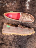 Leila - Twisted X - Slip On - Driving Moc - Woven Brown & Coffee - Bronco Western Supply Co.