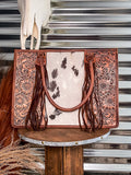 American Darling - Betsy - Hand Tooled - Leather Tote Bag - Bronco Western Supply Co.