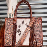 Betsy Hand Tooled Leather Tote Bag