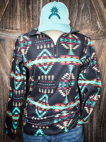 Cabin Fever Fitted Quarter Zip Pullover - Women - Apparel - Bronco Western Supply Co. 