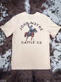 John Wayne Cattle Co. - Hooey T-Shirt - Tan - Apparel - Hooey - Bronco Western Supply Co.