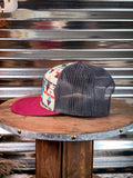 Horizon Hooey Hat - Cream/Maroon - Accessory - Western Wear - Bronco Western Supply Co.