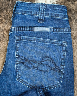 Dark Wide Leg Trouser Jeans by Cowgirl Tuff