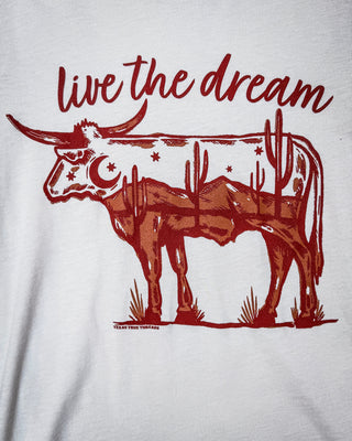 Live the Dream Boyfriend Tee in Natural