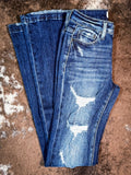 Petra - Whitley - Mid-Rise - Stretch Flare Jeans - Denim - Bronco Western Supply Co. 