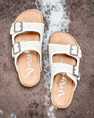 Berry Sandal in Cream by Very G