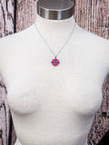 Rio - Pendant Necklace - Pink - Western Jewelry - Bronco Western Supply Co,