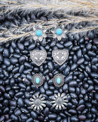 Heritage Floral Stud Earring Set