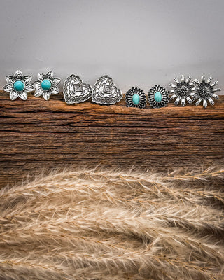 Heritage Floral Stud Earring Set