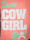 Doin' Cowgirl Sh*t - Tee Shirt - Coral - Western Wear - Bronco Brand - Bronco Western Supply Co.