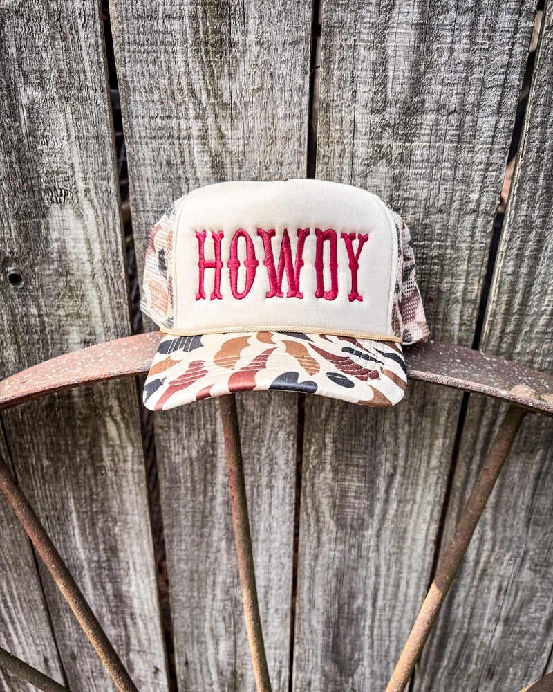 High Desert Howdy Embroidered Trucker Cap