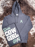 Doin' Cowgirl Sh*t - Hoodie - Gray - Western Wear - Bronco Brand - Bronco Western Supply Co.