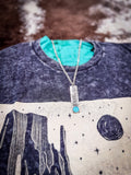 Clint Cactus Bar Pendant Necklace