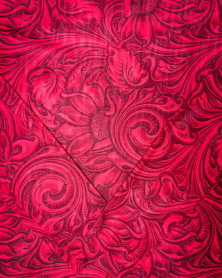 Tooled in Red Mesh Top by Sterling Kreek