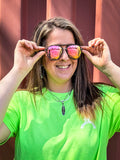Earhart Tangle-Free Polarized Oversized Sunglasses