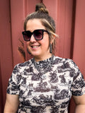 Linny Tangle-Free Oversized Sunglasses