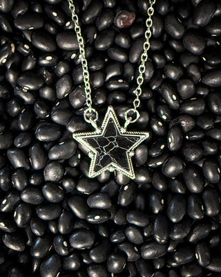Lone Star Necklace in Black