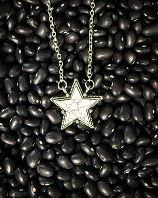 Lone Star Necklace in White