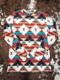 Southern Roots Mesh Top - Aztec Print - Western Fashion - Bronco Western Supply Co.