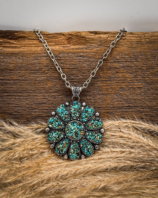 Valera Aqua Cluster Fashion Necklace