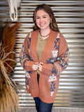 Sagebrush Aztec Cardigan - Mauve - Western Fashion - Bronco Western Supply Co.