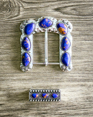 Buckle Up Fashion Belt Buckle in Purple