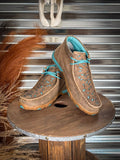 Breigh Twisted X Chukka Driving Moc - Bomber & Turquoise with Filigree