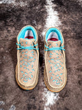 Breigh Twisted X Chukka Driving Moc - Bomber & Turquoise with Filigree