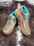 Breigh Twisted X Chukka Driving Moc - Bomber & Turquoise with Filigree