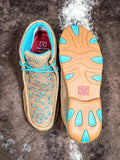 Breigh Twisted X Chukka Driving Moc - Bomber & Turquoise with Filigree