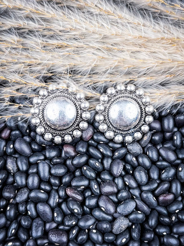 earring on beans and wheat