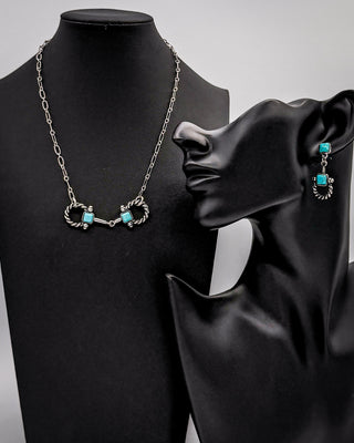 Brielle Snaffle Bit Necklace and Earring Set