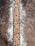 belt on cowhide
