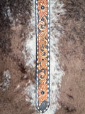 belt on cowhide