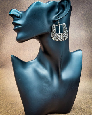 Rowan Floral Buckle Dangle Earrings