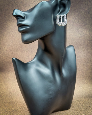 Wylie Western Buckle Stud Earrings