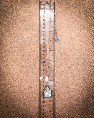 Maisie Cotton Candy Ear Tag Necklace