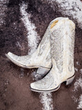 boots on cowhide