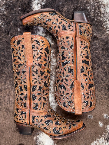 Bronzed Bloom Corral Boot