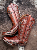 boots on cowhide