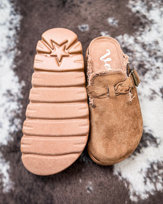 Cali Buckle Platform Clog in Tan by Very G