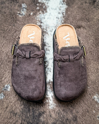 Cali Buckle Platform Clog in Chocolate by Very G