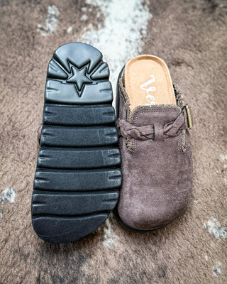 Cali Buckle Platform Clog in Chocolate by Very G