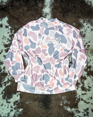 Dusty Camo Howdy Pullover Sweatshirt