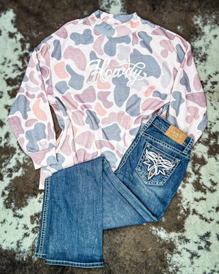 Dusty Camo Howdy Pullover Sweatshirt