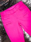 Angled view of front pockets.
