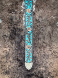 Myra Bag - Turquoise Hand Tooled Leather Belt